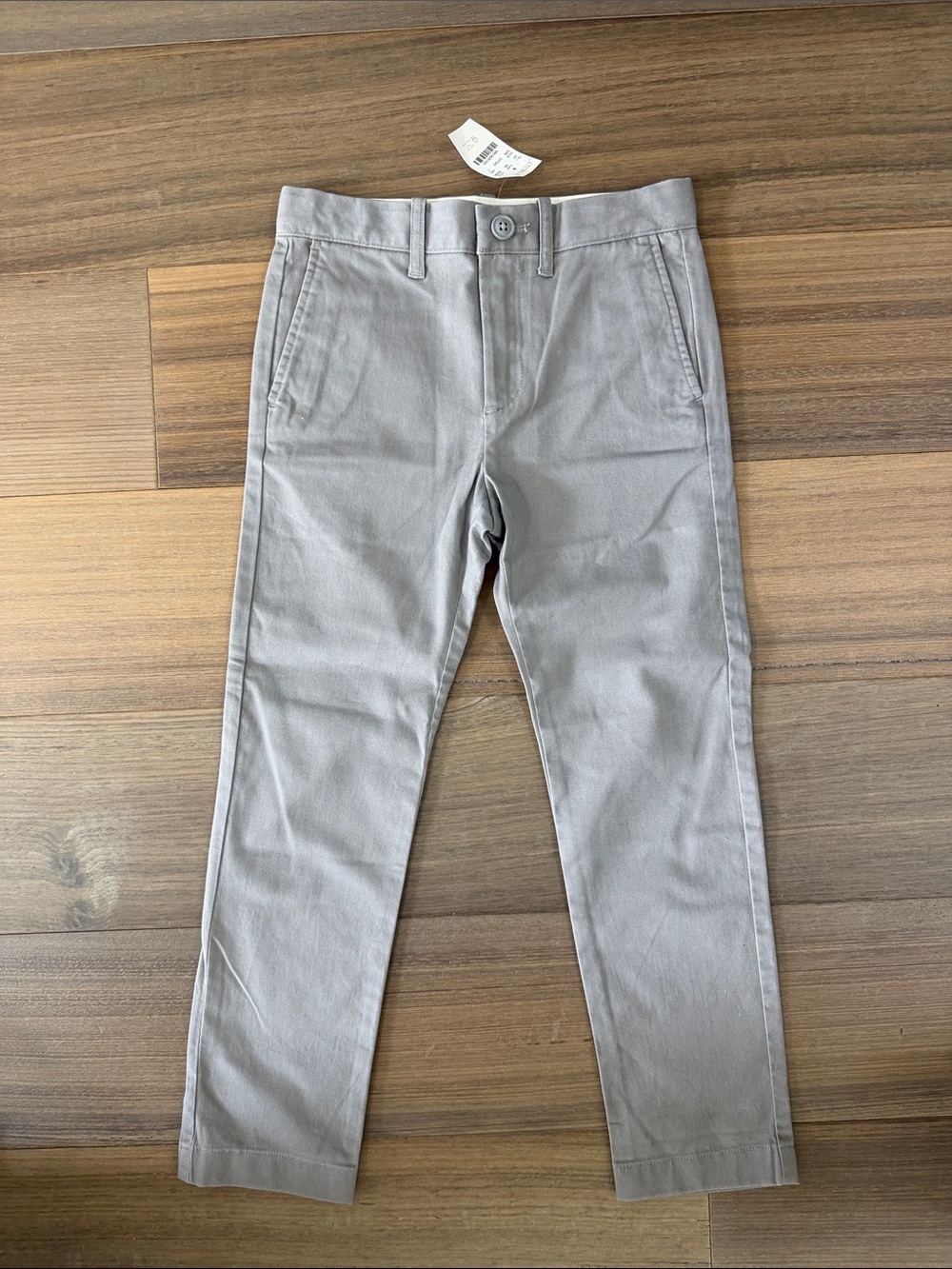 Crewcuts Light Gray Slim Chinos